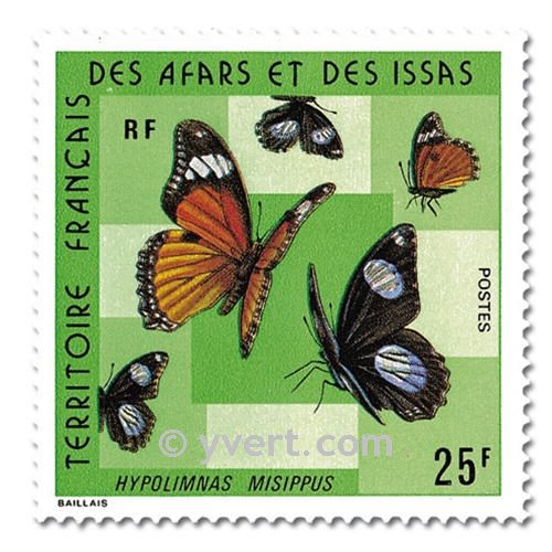 n° 404/405 -  Timbre Afars et Issas Poste