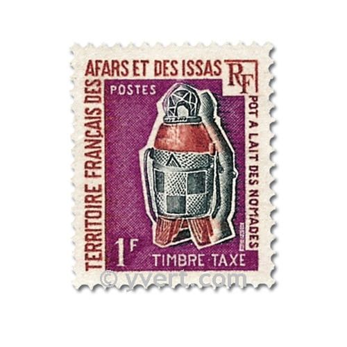 n° 1/4 -  Timbre Afars et Issas Taxe