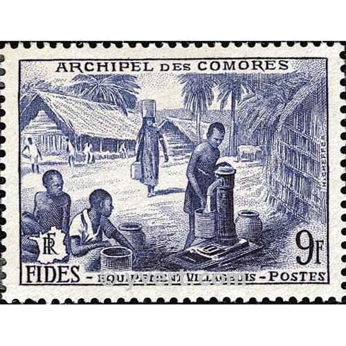 n° 14 -  Timbre Comores Poste