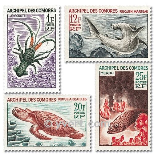 n° 35/38 -  Timbre Comores Poste