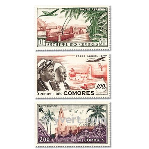 n° 1/3 -  Selo Comores Correio aéreo