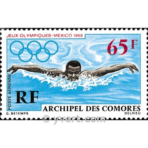 n° 25 -  Selo Comores Correio aéreo