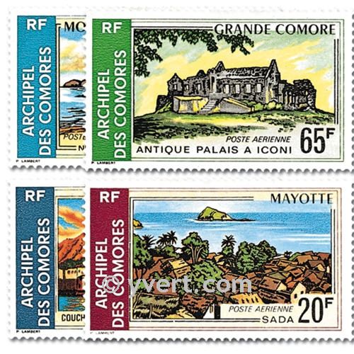 n° 32/35 -  Selo Comores Correio aéreo