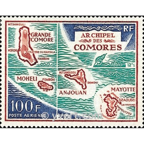 n° 36 -  Selo Comores Correio aéreo