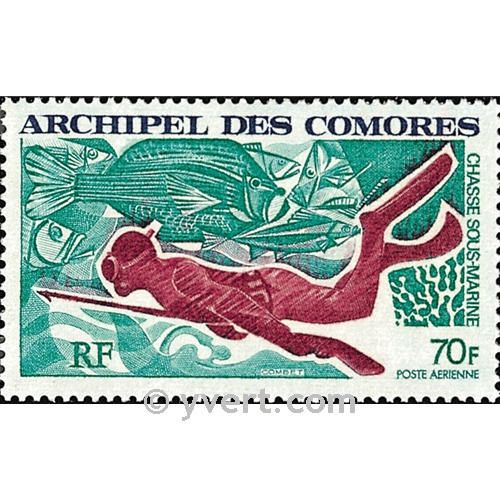 n° 44 -  Selo Comores Correio aéreo