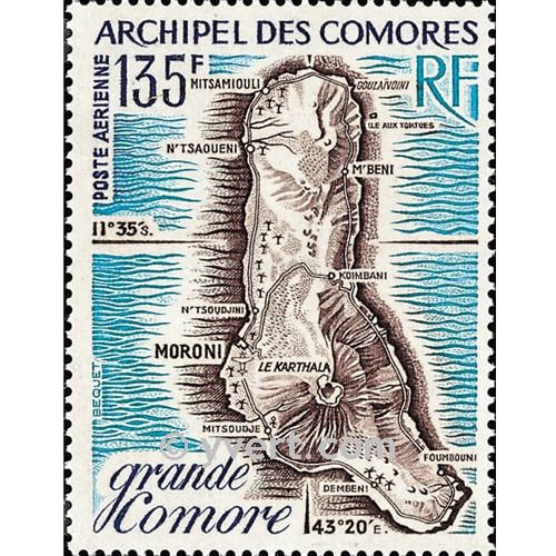 n° 53 -  Selo Comores Correio aéreo