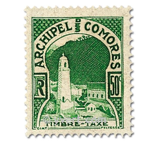 n° 1/2 -  Timbre Comores Taxe