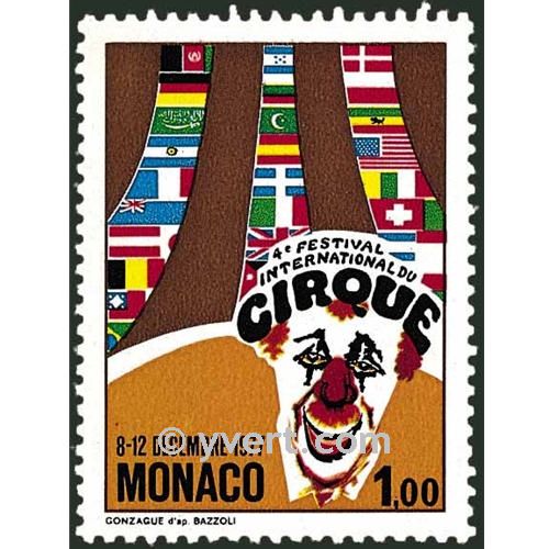 n° 1120 -  Timbre Monaco Poste