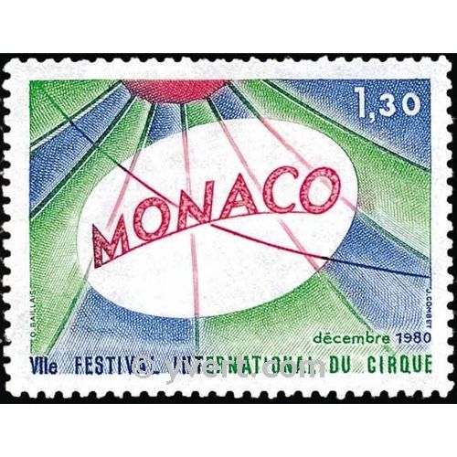 n° 1248 -  Timbre Monaco Poste