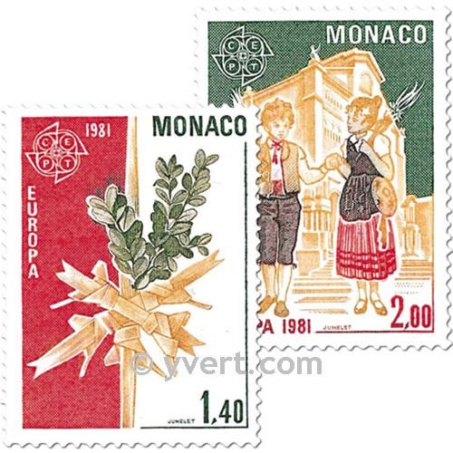 n° 1273/1274 -  Selo Mónaco Correios