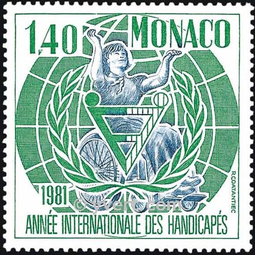 n° 1276 -  Timbre Monaco Poste