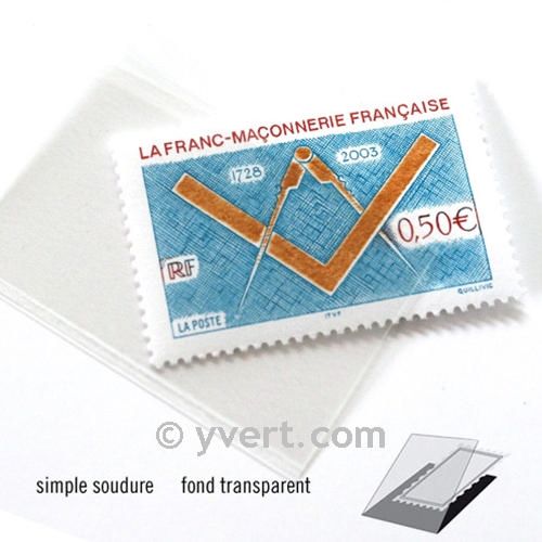 Pochettes simple soudure - Lxh:40x26mm (Fond transparent)