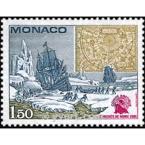 n° 1301 -  Timbre Monaco Poste