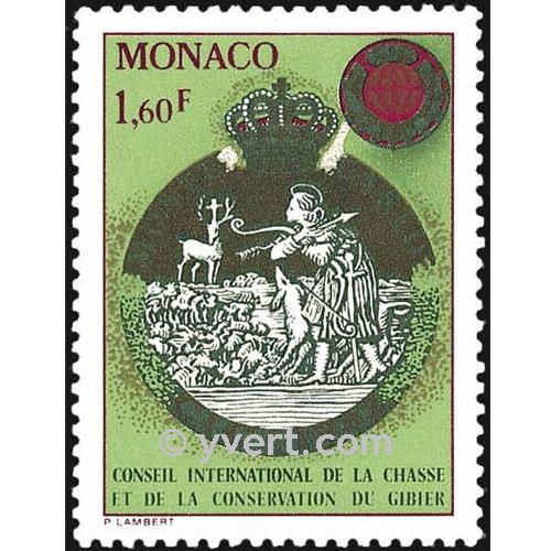 n° 1338 -  Timbre Monaco Poste