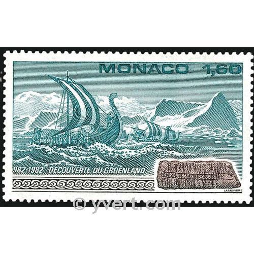 n° 1356 -  Timbre Monaco Poste