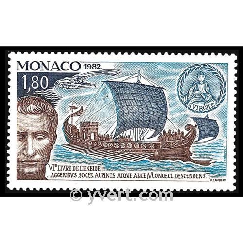 n° 1357 -  Timbre Monaco Poste