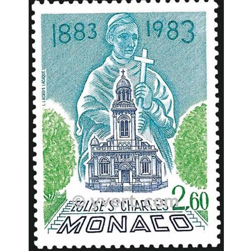 n° 1368 -  Timbre Monaco Poste