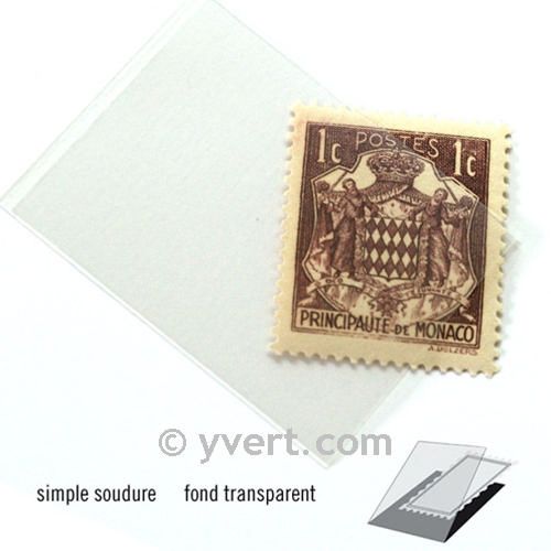 Pochettes simple soudure - Lxh:26x36mm (Fond transparent)