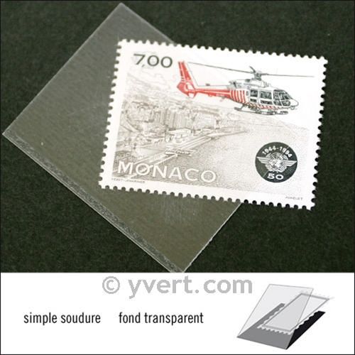 Pochettes simple soudure - Lxh:40x31mm (Fond transparent)