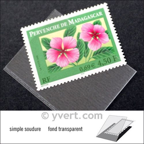 Pochettes simple soudure - Lxh:42x31mm (Fond transparent)