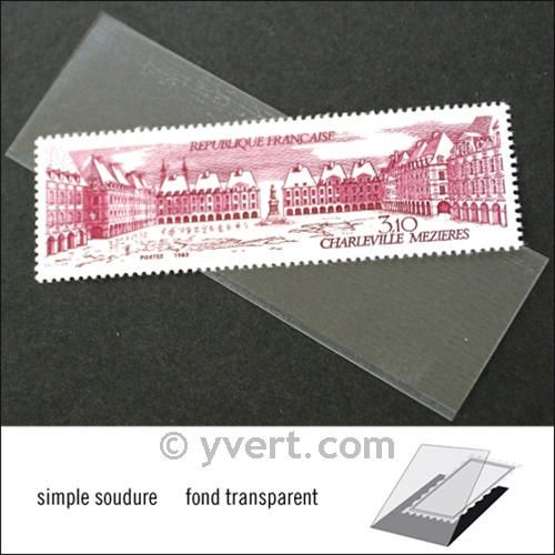 Pochettes simple soudure - Lxh:84x26mm (Fond transparent)