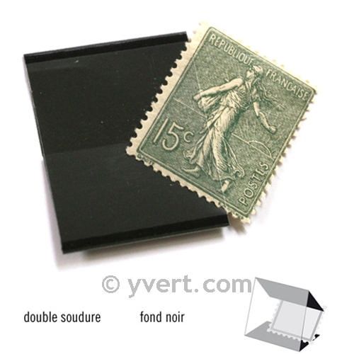 Pochettes double soudure - Lxh:20x24mm (Fond noir)