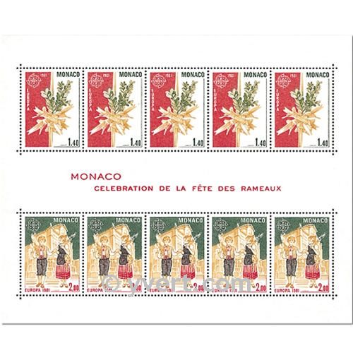 nr. 19 -  Stamp Monaco Souvenir sheets