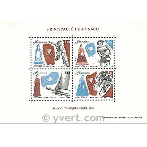 n° 42 -  Timbre Monaco Bloc et feuillets