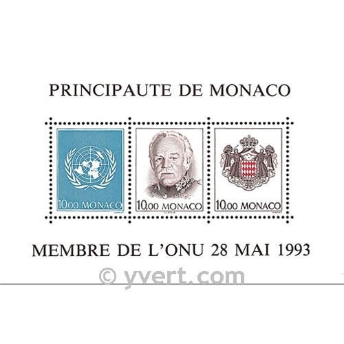 n° 62 -  Timbre Monaco Bloc et feuillets