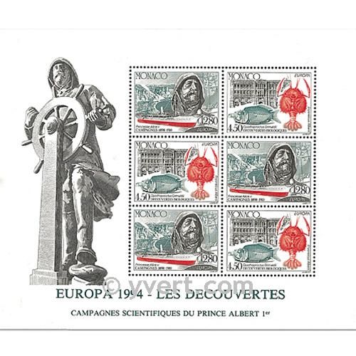 nr. 65 -  Stamp Monaco Souvenir sheets