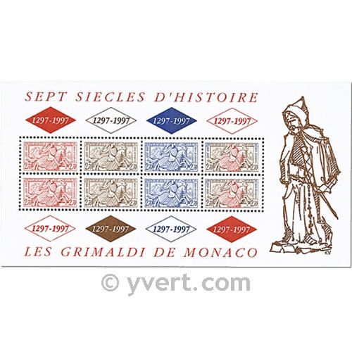 nr. 75 -  Stamp Monaco Souvenir sheets