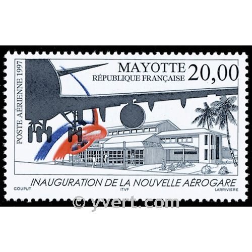 n° 1 -  Timbre Mayotte Poste aérienne