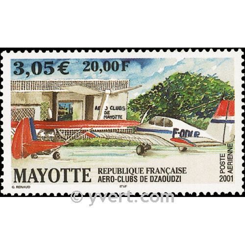 n° 5 -  Timbre Mayotte Poste aérienne