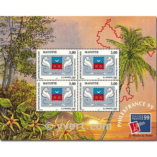 nr. 1 -  Stamp Mayotte Booklets panes