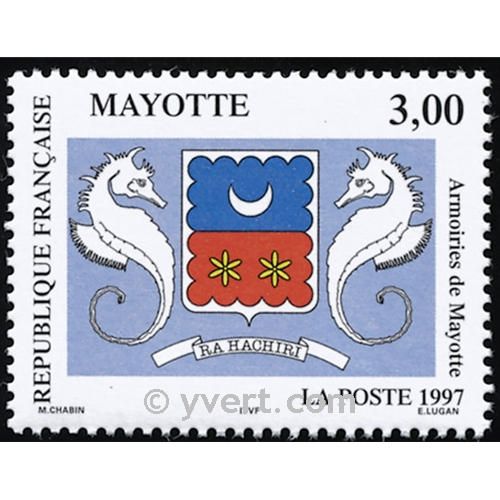 n.o 43 -  Sello Mayotte Correos