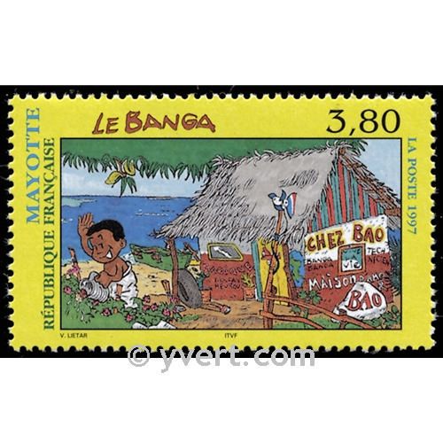 n° 45 -  Timbre Mayotte Poste