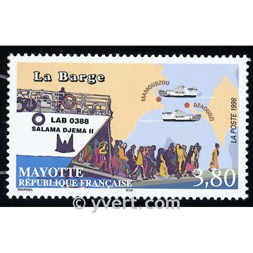 n.o 56 -  Sello Mayotte Correos