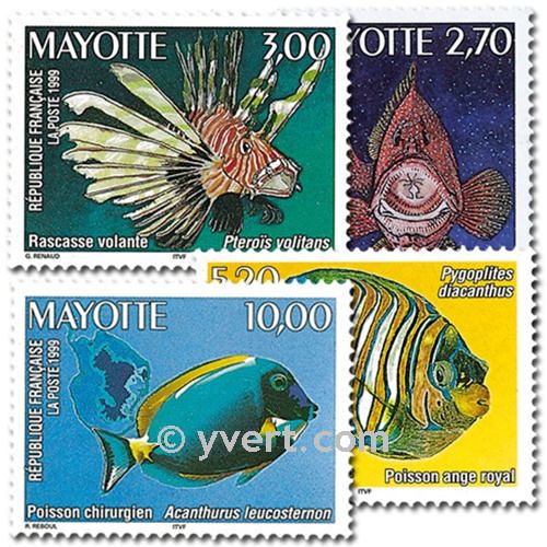 n° 71/74 -  Timbre Mayotte Poste