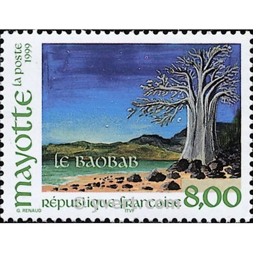 n° 75 -  Timbre Mayotte Poste