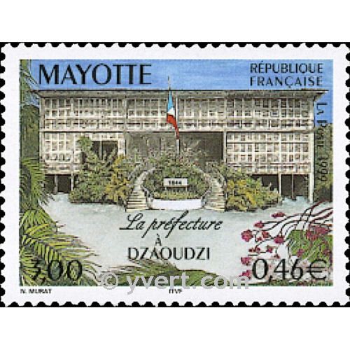 n.o 76A -  Sello Mayotte Correos