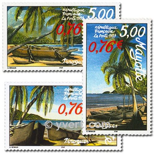 n° 76B/76D (BF 2) -  Timbre Mayotte Poste