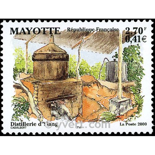 n° 90 -  Timbre Mayotte Poste