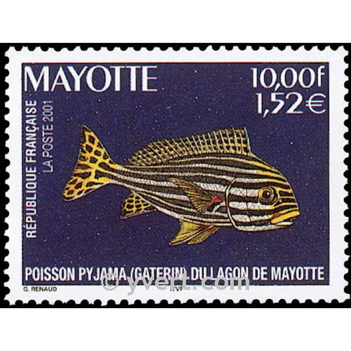 n° 102 -  Timbre Mayotte Poste