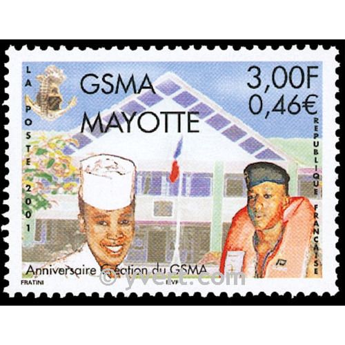 n.o 108 -  Sello Mayotte Correos