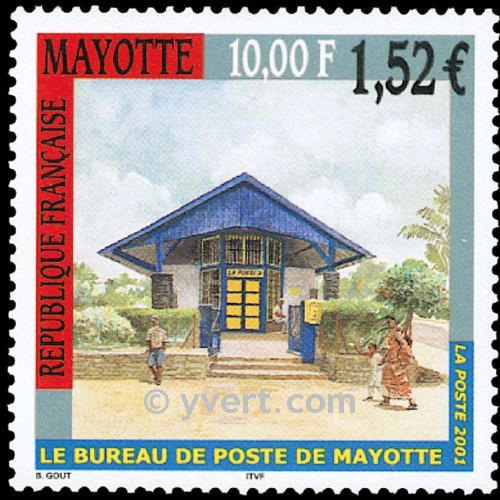 n° 109 -  Timbre Mayotte Poste