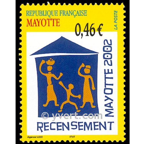 n.o 132 -  Sello Mayotte Correos