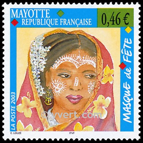 n.o 142 -  Sello Mayotte Correos