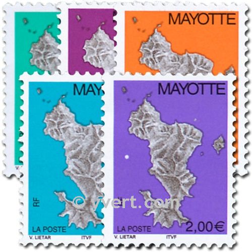 n.o 158 / 162 -  Sello Mayotte Correos