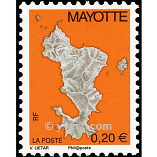 n°160a - Timbre Mayotte Poste