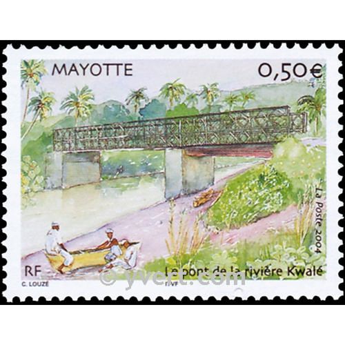 n.o 166 -  Sello Mayotte Correos